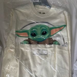 Brand new with tags and protective covering baby yoda spirit jersey